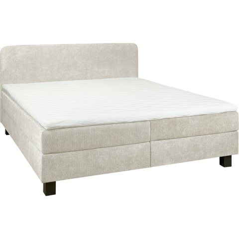 Boxspring Bilbao - Beige|Creme - Textiel