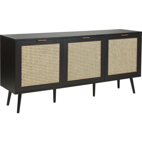 Beliani - OPOCO - Dressoir - Zwart - Rotan