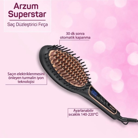 arzum AR5036 Stijlborstel Zwart