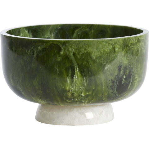 Light & Living Light&living Schaal Ø28x17 cm LEWOTOBI groen+wit