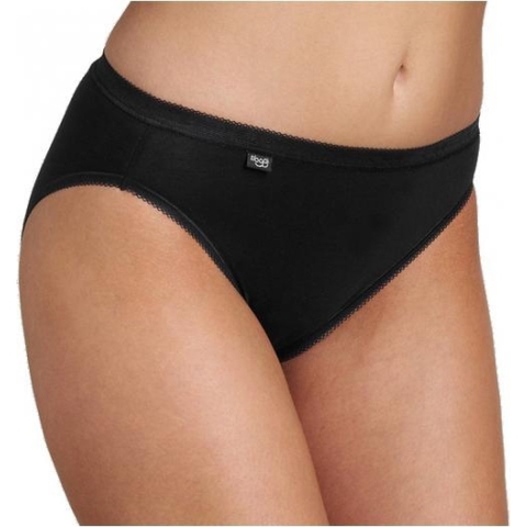 Set van 4x stuks sloggi basic tai dames slip, maat: 46 in het zwart -