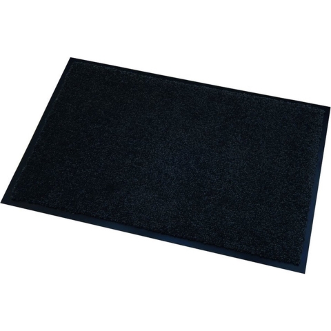 Deurmat/droogloopmat Memphis - 3x stuks - zwart - 40 x 60 cm - Schoonloopmat - Inloopmat -