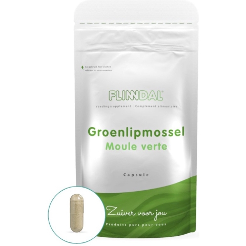 Groenlipmossel 90 capsules met herhaalgemak - 90 Capsules - Flinndal