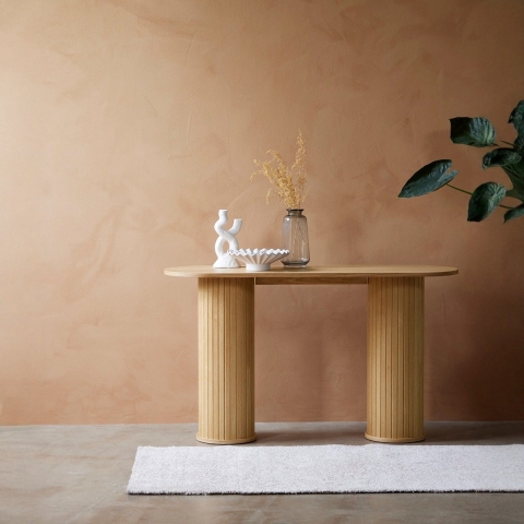 Giga Living - Sidetable Eikenhout - 130x40x75cm - Nola