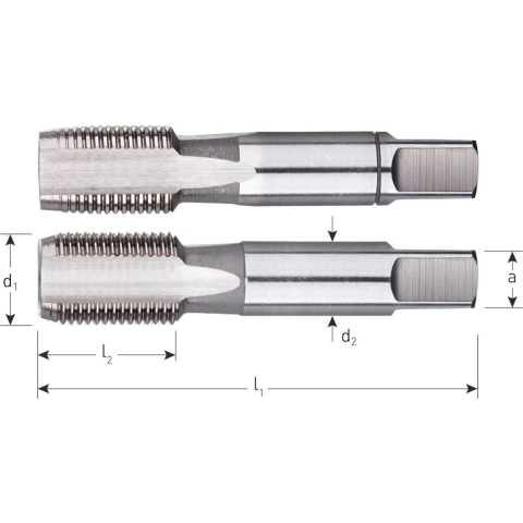 Rotec HSS Handtappenset BSP G 1/4-19 - 3100250