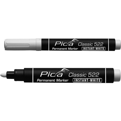 Pica 522/52-10 Classic Permanent Marker - Rond - Wit - 1-4mm (10st)
