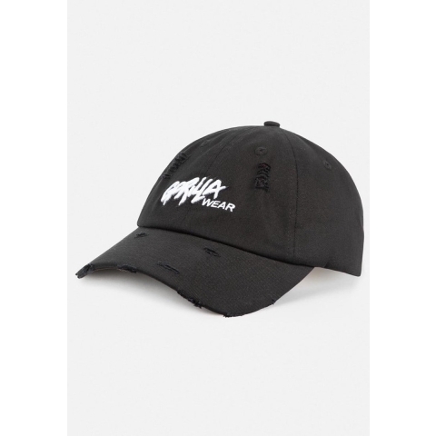 Gorilla Wear Galway Distressed Cap - Pet - Zwart