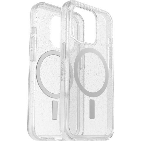 Otterbox Symmetry Clear Backcover Apple iPhone 15 Pro Transparant, Stardust MagSafe compatible