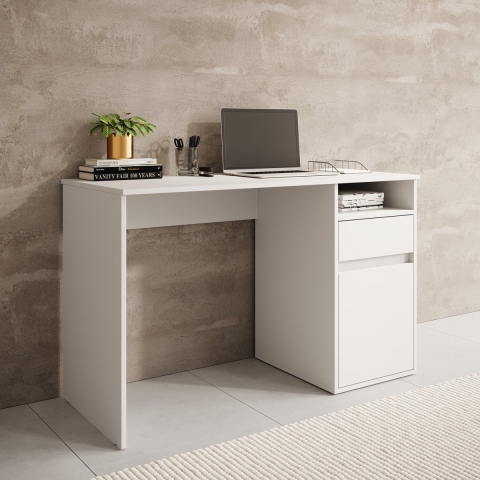 Meubella Bureau Babot - Wit 1 - 120 cm