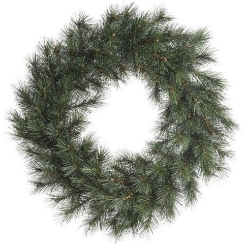 Everlands Kerstkrans - Malmo - groen - 60 cm - kunststof - kerstversiering -