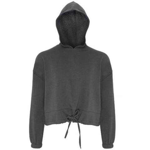 TriDry TR085 Women´s Cropped Oversize Hoodie - Charcoal - L/XL