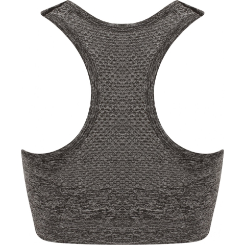 Tombo TL696 Ladies´ Seamless Crop Top - Dark Grey Marl - L