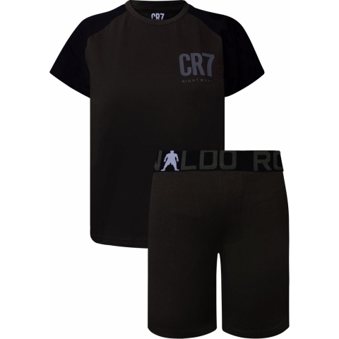 Ronaldo Pyjama set - CR7 - Zwart/Groen - JBS - 12 jaar (152) - Pyjama - Tweedelig