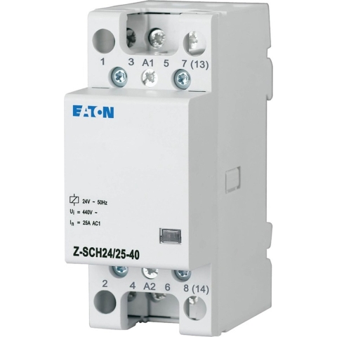 Eaton Z-SCH24/25-40 Installatiezekeringautomaat Nominale spanning: 24 V/AC Schakelstroom (max.): 25 A 4x NO 1 stuk(s)