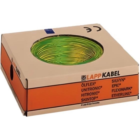 LAPP 4520005/100 Draad H07V-K 1 x 10 mm² Groen, Geel 100 m