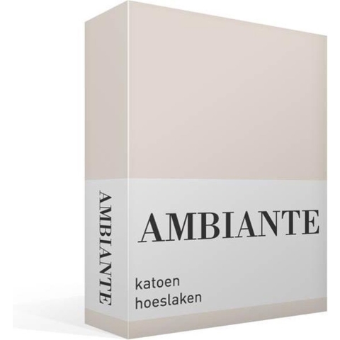 Ambiante Katoen - Hoeslaken - 200x210|220 - Zand