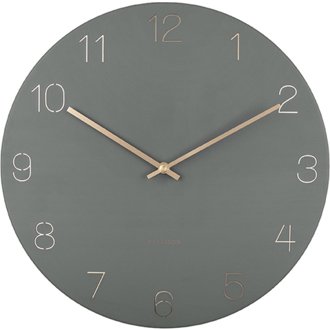 Karlsson Wandklok Charm - Groen