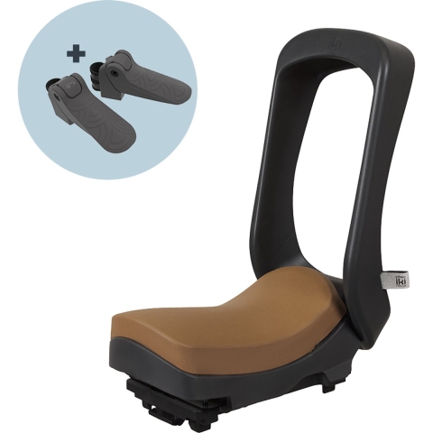 Junior Fietszitje MIK HD Bincho Black Kurumi Brown