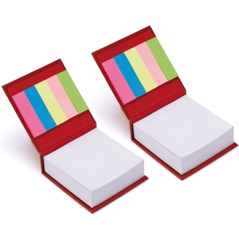 Pakket van 10x stuks rode boodschappen bloknotes met memoblaadjes -