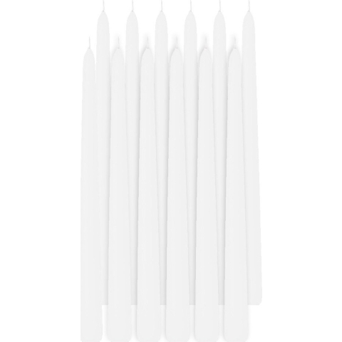 Trend Candles Dinerkaarsen - 18x - wit - 13 branduren - 30 cm -