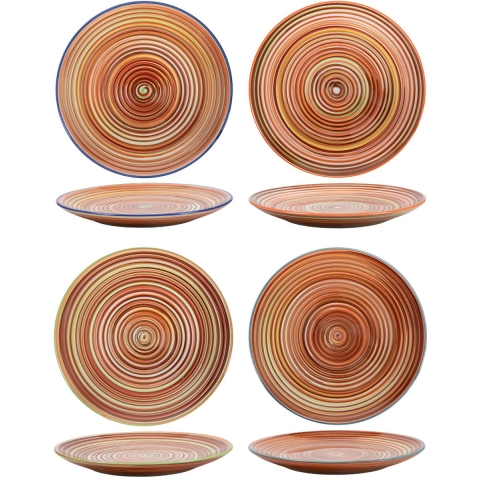 Cookinglife Dinerborden Rhythm & Lines ø 26.5 cm - 4 Stuks