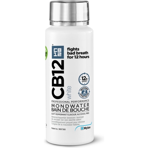 2x CB12 Mondwater White 250 ml