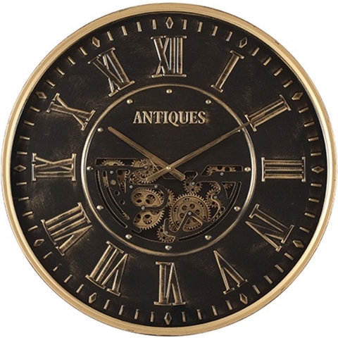 Wandklok ro Uneman S zwart/antiek b - Countryfield