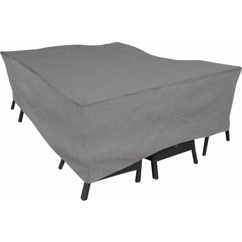 Zitgroephoes rechthoek Cantonic 250x175x100 cm grijs - Eurotrail