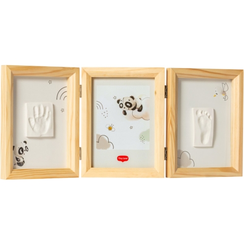 Tiny Love Afdrukset - Hand/Voet - Dubbele lijst - Hout - Tiny Love - OneSize - Creatieve Speelset