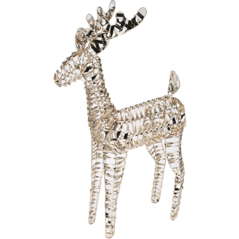 Kerstverlichting figuur -rendier - goud - 53 x 22 x 80 cm - 80 micro led lampjes -warm wit -