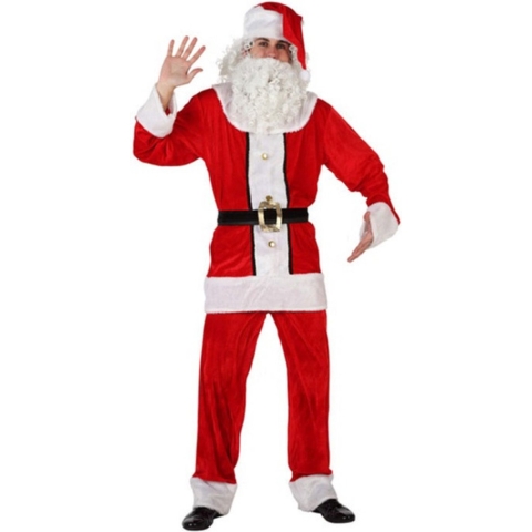 Voordelig kerstmannenpak voor volwassenen M/L -