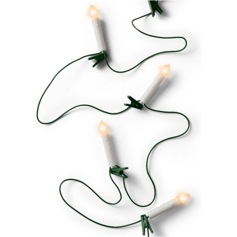 Lumineo kerstboomverlichting - 16 kaarsen - klassiek wit - 6 m -