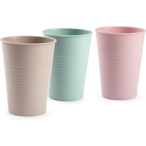 Plasticforte Drinkglazen - 36x stuks - gekleurd - 360 ml - kunststof -