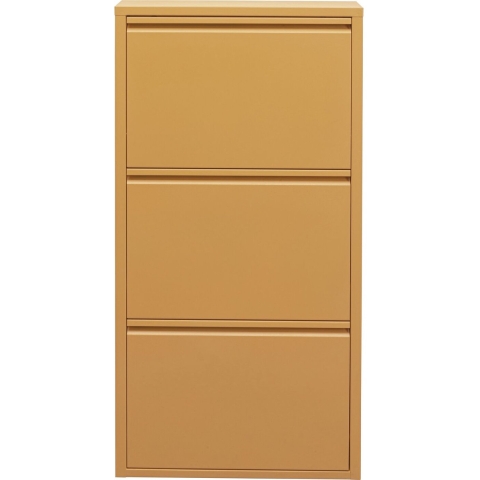 Kare Design Caruso Schoenenkast 3 laden geel