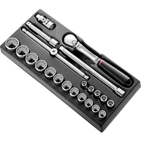 Facom 3/4 module 1/2" doppen 12 kant en ratel - l2 - inch - MOD.SL161-212U