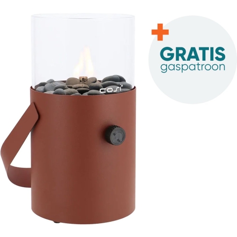 Cosiscoop terra brown - Original - gaslantaarn met gaspatroon