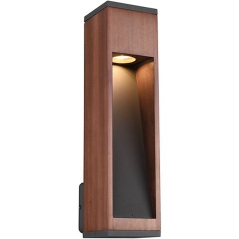Wandlamp Trio Leuchten Canning - Bruin - Outdoor