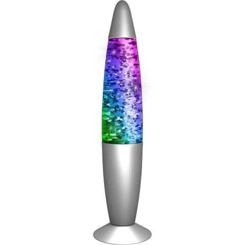 PartyFun Lights Lavalamp Met Glitter LED H34cm