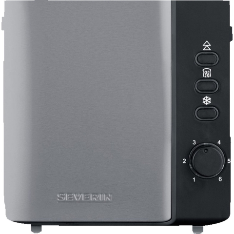 Severin AT 9573 broodrooster 2 snede(n) 800 W Antraciet, Zwart