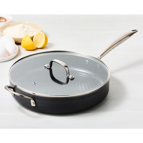 ISENVI Victoria Forged keramische hapjespan 30 CM - RVS greep