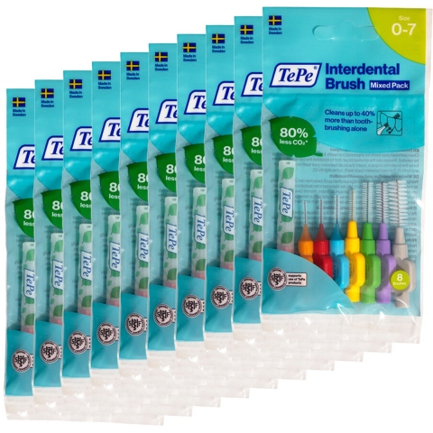 10x TePe Interdentale Ragers Original Gemengd 8 stuks