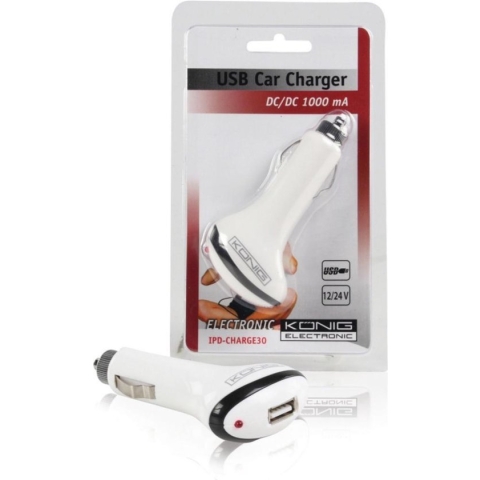 Konig 12-24V usb-autolader voor de iPod / iPhone