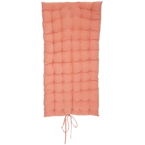 Atmosphera Vloerkussen Matras - steenrood - polyester/katoen - 120 x 60 x 5 cm - Extra lang -