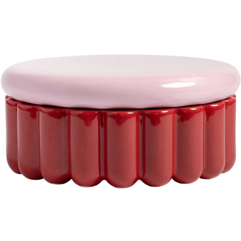 &klevering Charlo Voorraadpot Burgundy