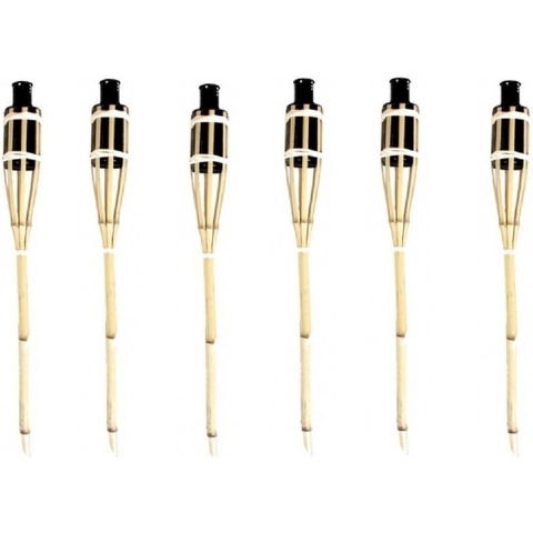 6x Bamboe fakkels safe 60 cm -
