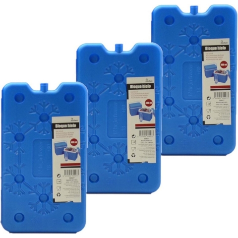Set van 12x stuks koelelementen 14 x 2 x 25 cm blauw -
