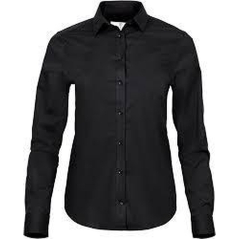 Tee Jays TJ4025 Women´s Stretch Luxury Shirt - Black - XS