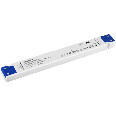 Self Electronics SLT30-12VFG LED-transformator Constante spanning 30 W 0 - 2.5 A 12 V/DC Niet dimbaar, Geschikt voor meubels, Overbelastingsbescherming 1