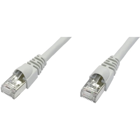 TELEGÄRTNER patchkabel S/FTP, Cat.6A, LSOH, grijs, 15 m