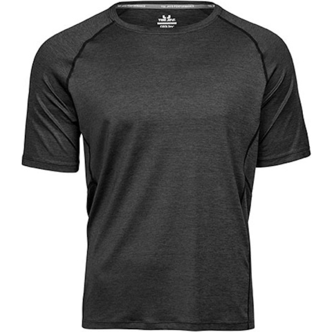 Tee Jays TJ7020N Men´s CoolDry Tee - Black Melange - XL